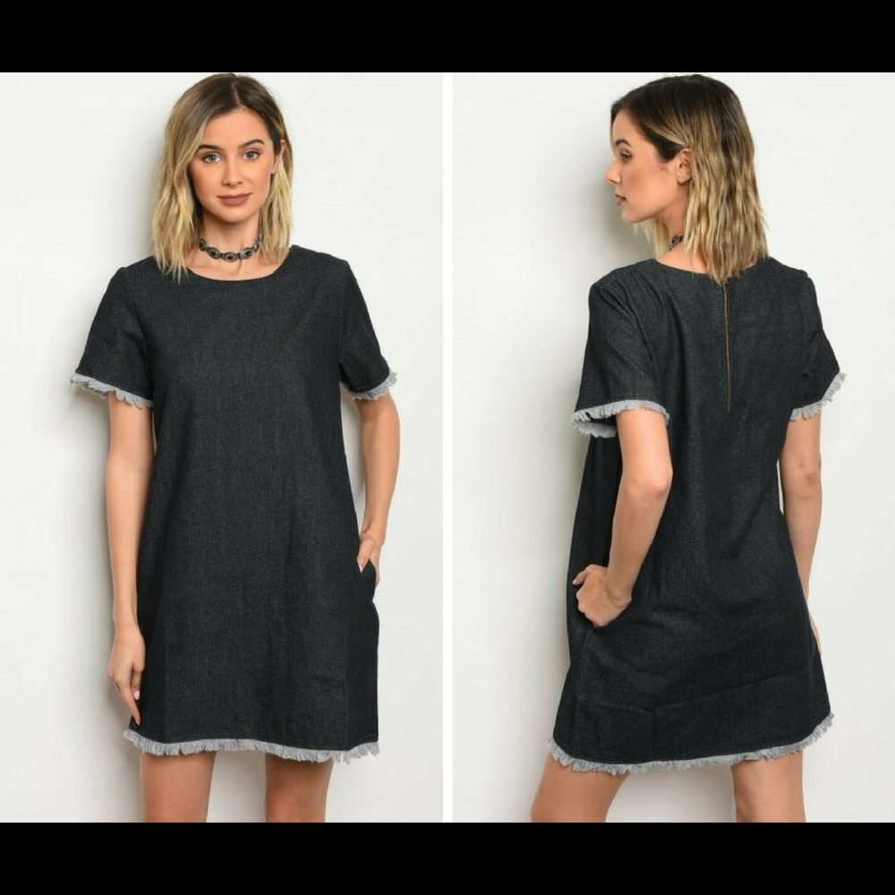 Black Denim Dress